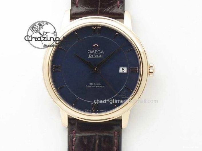 0108 Bright Planet Ocean Professional Rose Gold Liquid Metal V6F 45mm on Black Rubber Strap A 8287